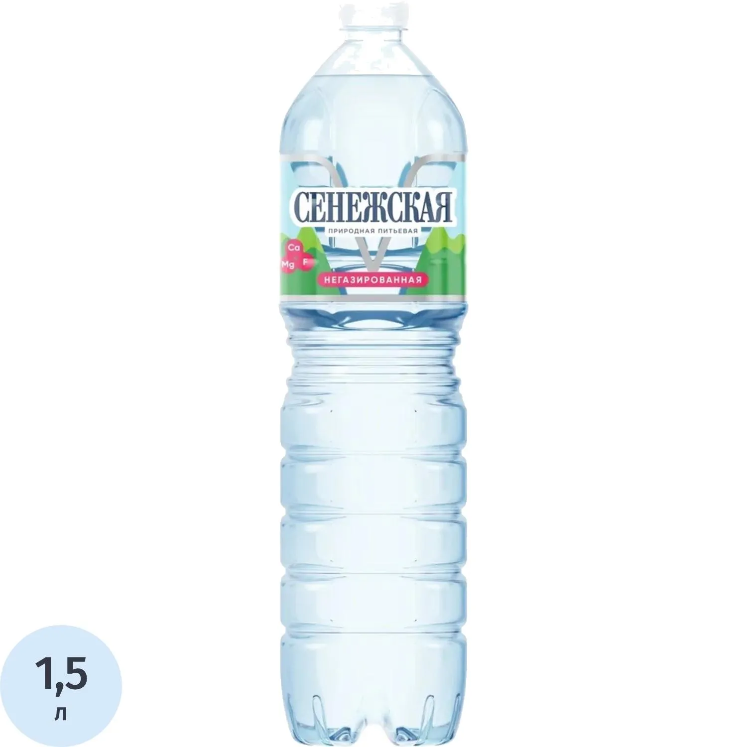 Вода питьевая природная Сенежская 1,5 л негазированная ПЭТ (U) - фото 1