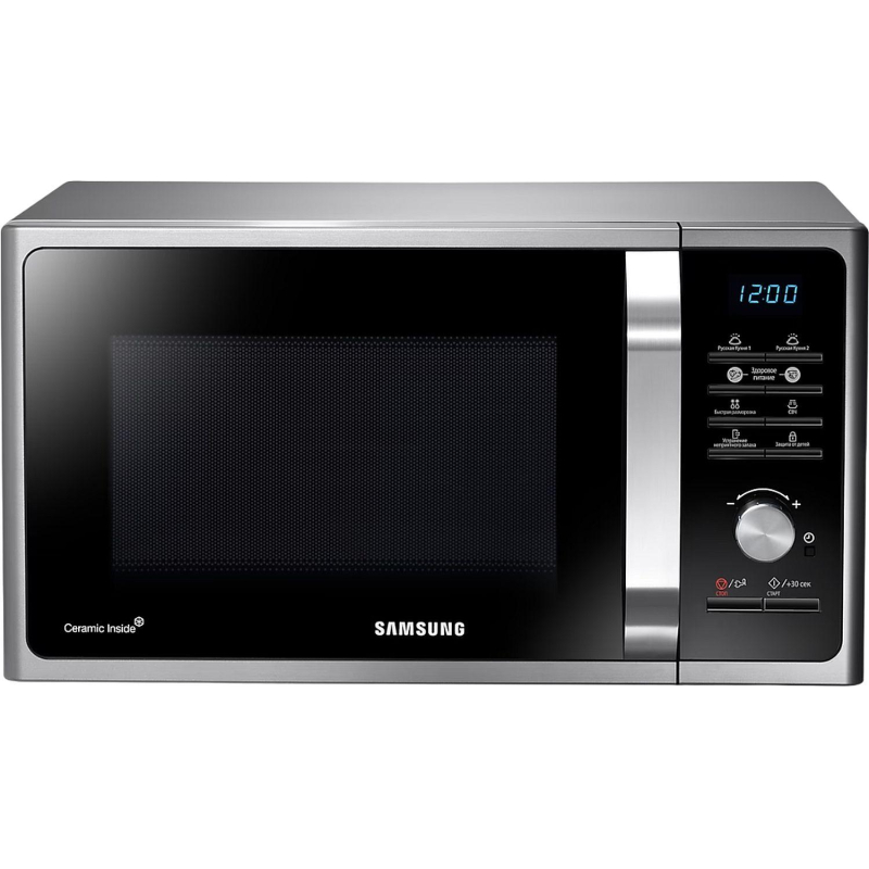 Микроволновая печь Samsung MS23F302TAS/BW 23л., 800Вт, серебристый - фото 2