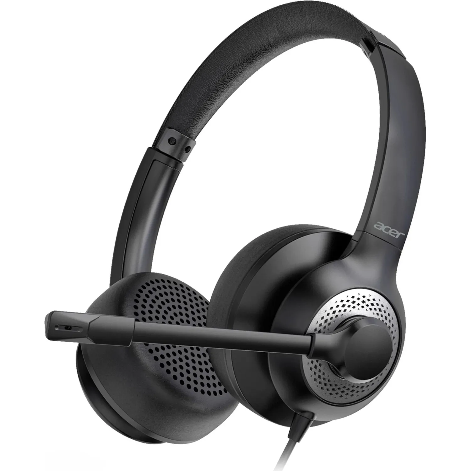 Гарнитура Acer OHW309 черный 1.6м накладные USB (ZL.HDSEE.004) - фото 1