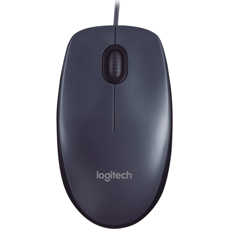 Мышь компьютерная Logitech M90 [910-001795] проводная, черный - фото 2
