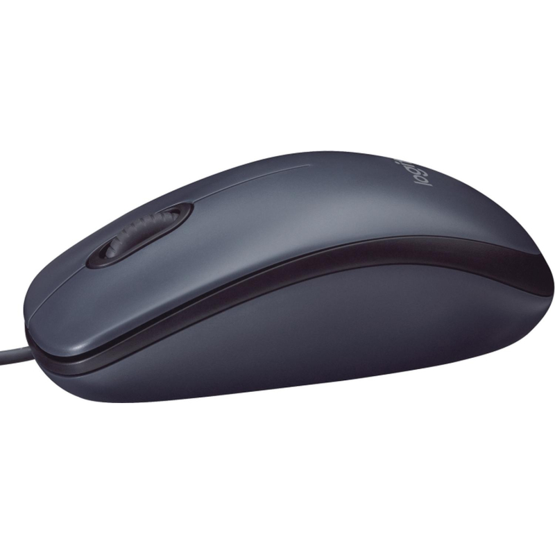 Мышь компьютерная Logitech M90 [910-001795] проводная, черный - фото 4