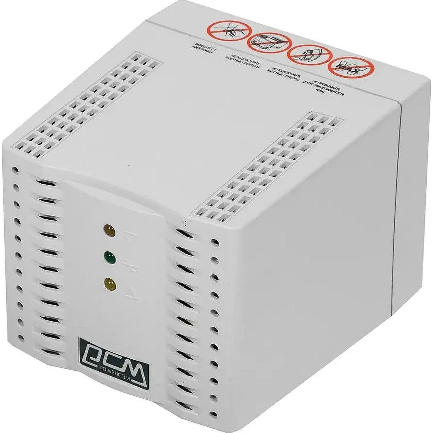 Стабилизатор напряжения Powercom TCA-2000 1000Вт 2000ВА белый - фото 1