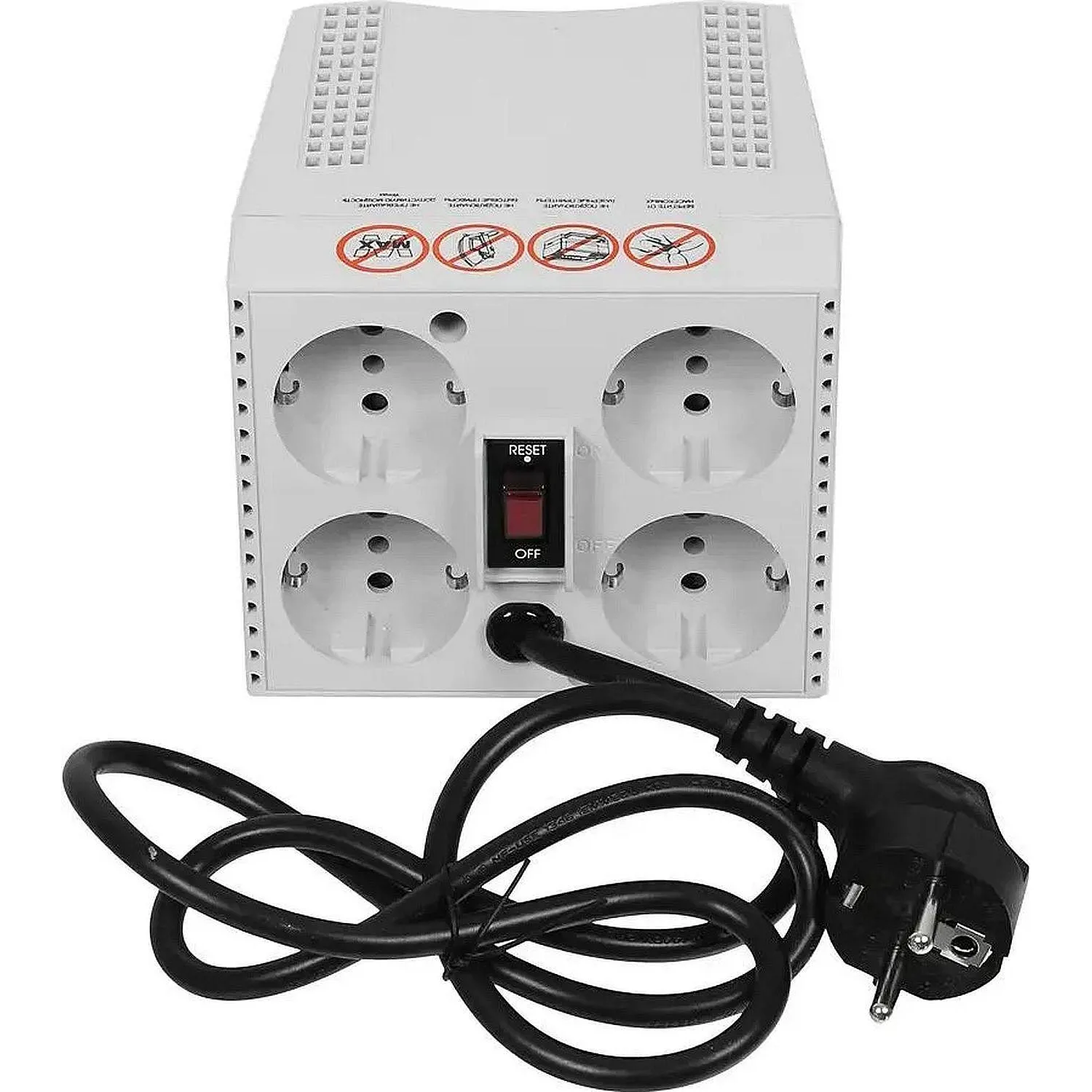 Стабилизатор напряжения Powercom TCA-2000 1000Вт 2000ВА белый - фото 2