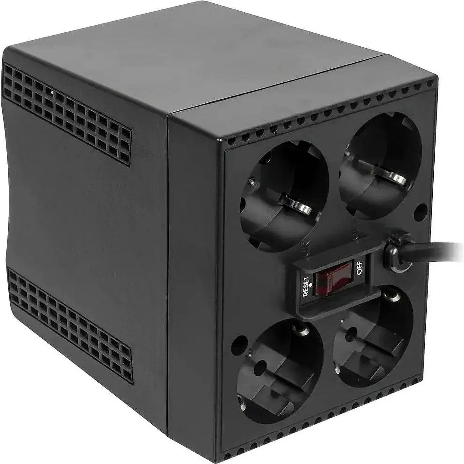 Стабилизатор напряжения Powercom TCA-2000 1000Вт 2000ВА черный - фото 3