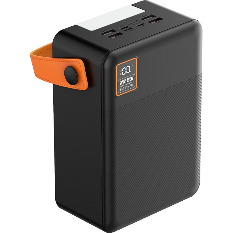 Внешний аккумулятор TFN 80000mAh Porta LCD PD 22.5W black - фото 1