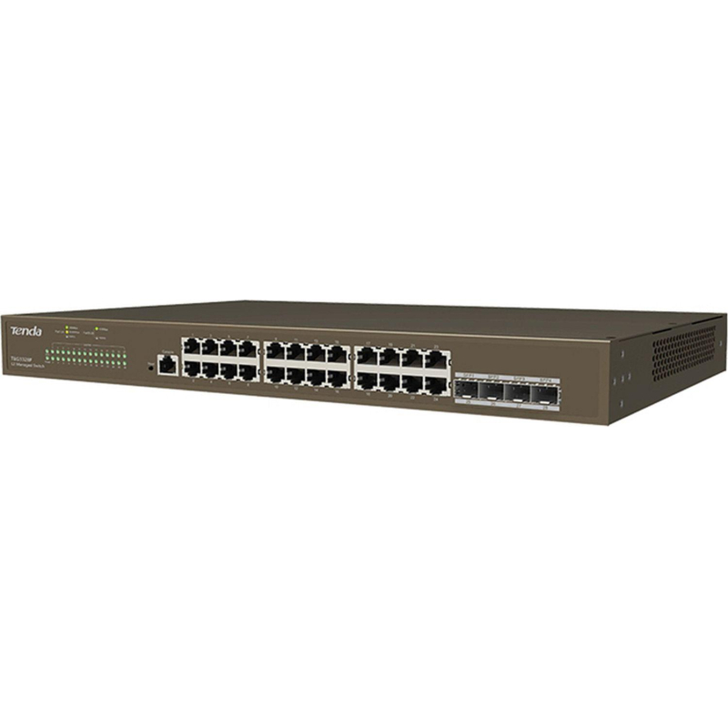 Коммутатор Tenda TEG3328F 24x10/100/1000 Base-T 4xSFP 10/100/1000, L2 - фото 2