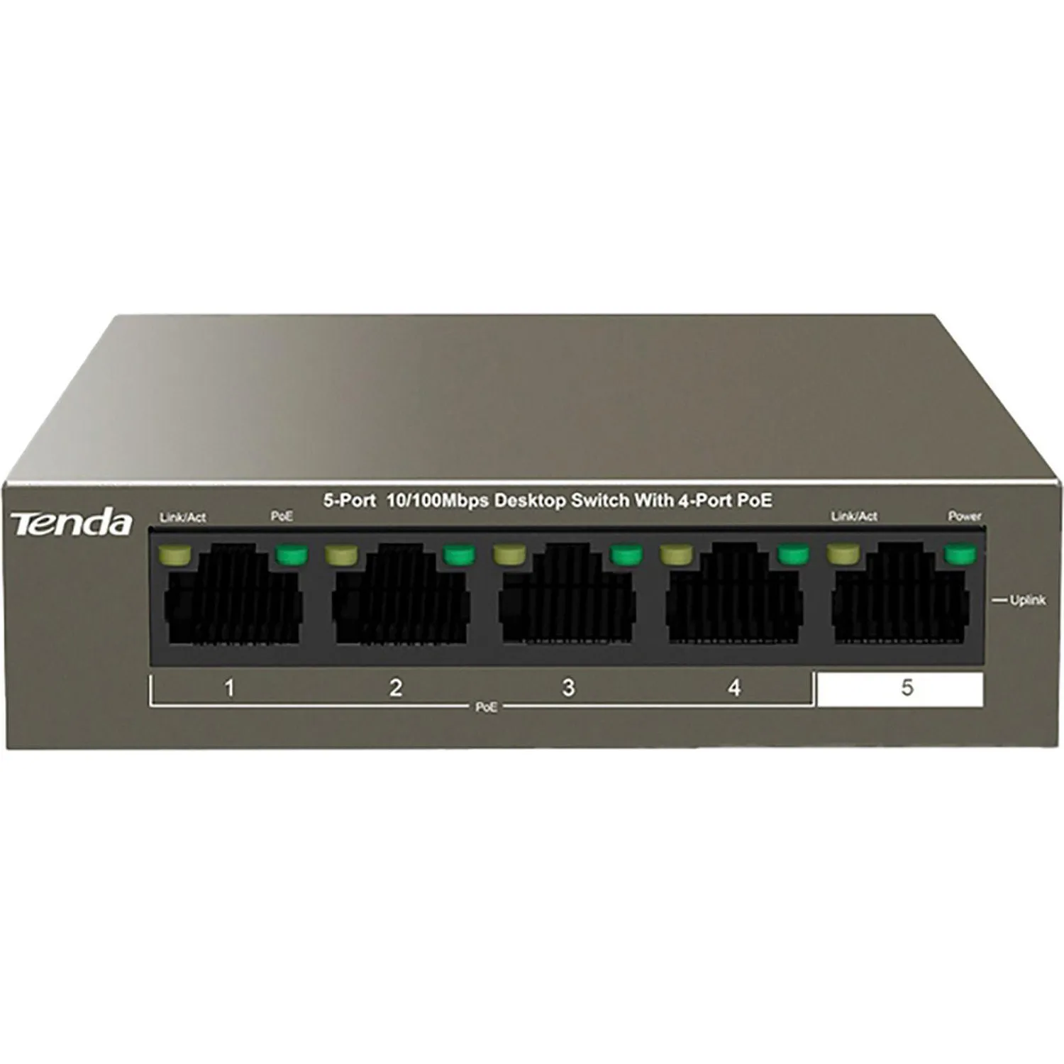 Коммутатор Tenda TEF1105P-4-38W 4 порта PoE+ (35W) - фото 1
