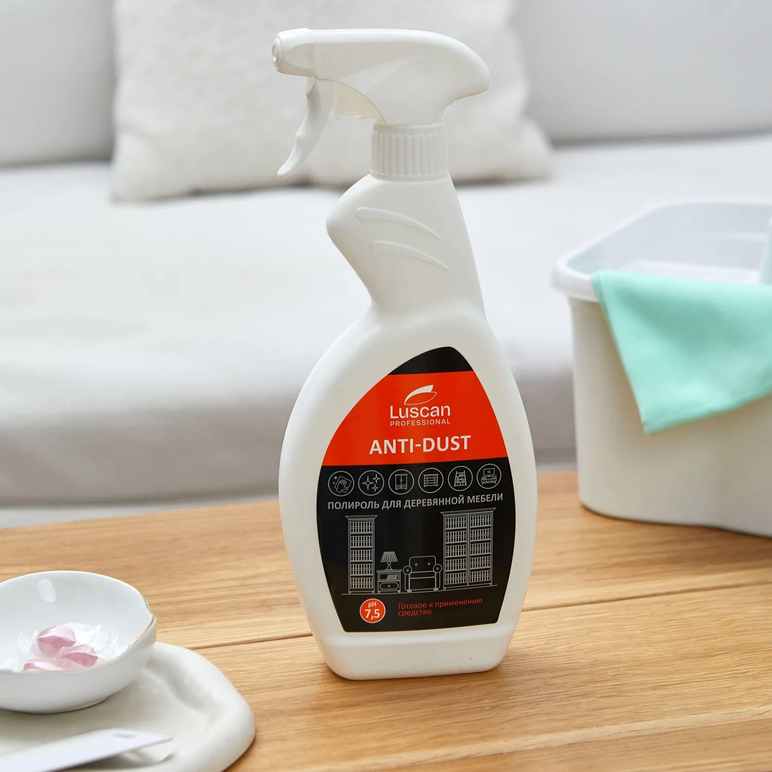 Профхим интерьер очист-полироль д/дер. мебели Luscan Prof/Anti-dust, 0,5л - фото 5