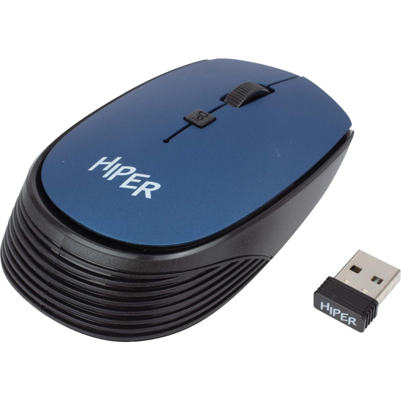 Мышь компьютерная HIPER (HOMW-083) беспроводная/синяя - фото 3