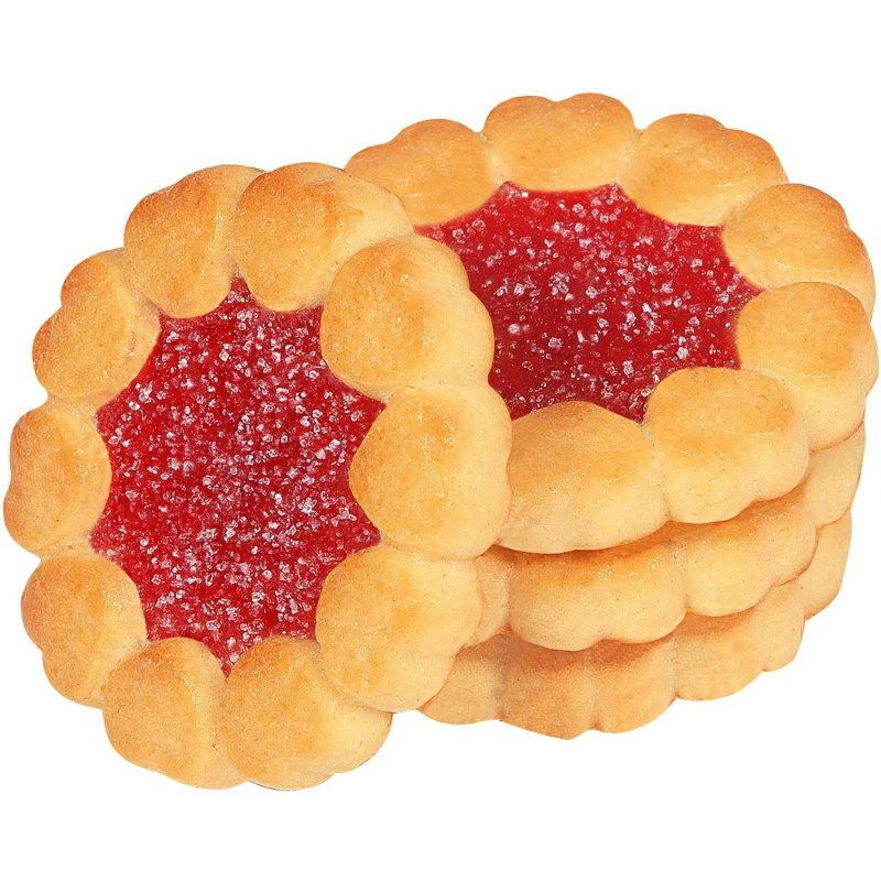 Печенье Деловой Стандарт сдобное Cookies with cherry marmalade, 100г - фото 2