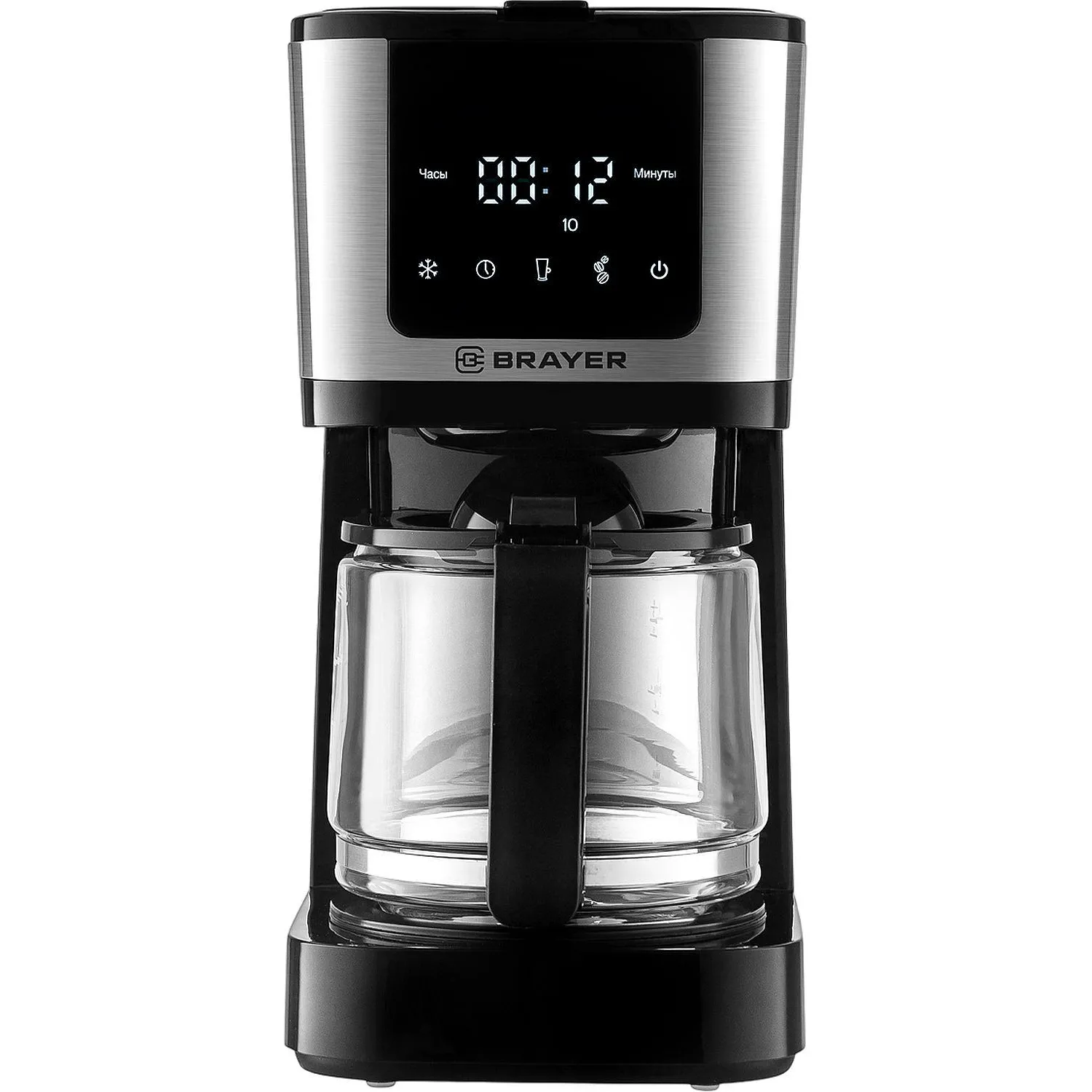 Кофеварка BRAYER 1125BR,900Вт,1,25л,нейлон.съем.фильтр,противокап.термокр - фото 2