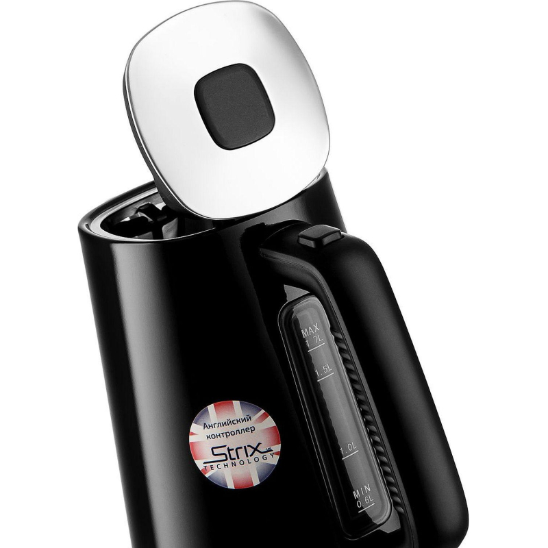 Чайник BRAYER 1073BR, электрический, STRIX,2200Вт,1,7л, стальн.корп - фото 10