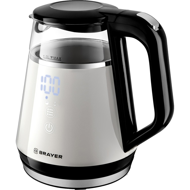 Чайник BRAYER 1084BR, электрический,1100Вт,1л,Cool Touch,cенс. упр,автооткл - фото 4