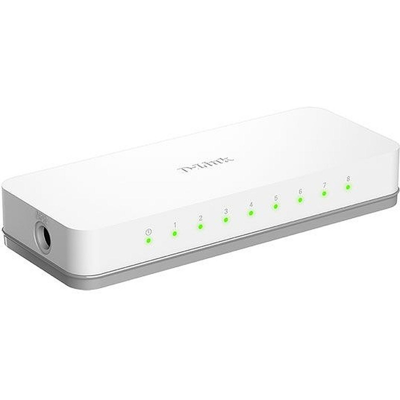 Коммутатор D-Link DES-1008C/B1A 10/100Base-TX функция энергосбережения - фото 1