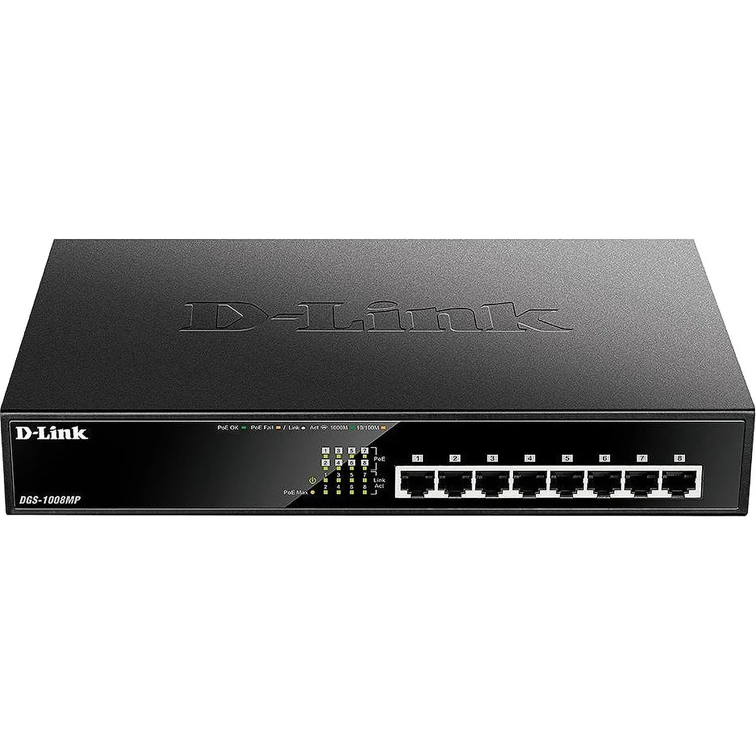 Коммутатор D-Link DGS-1008MP/B1A 10/100/1000Base-T PoE - фото 1