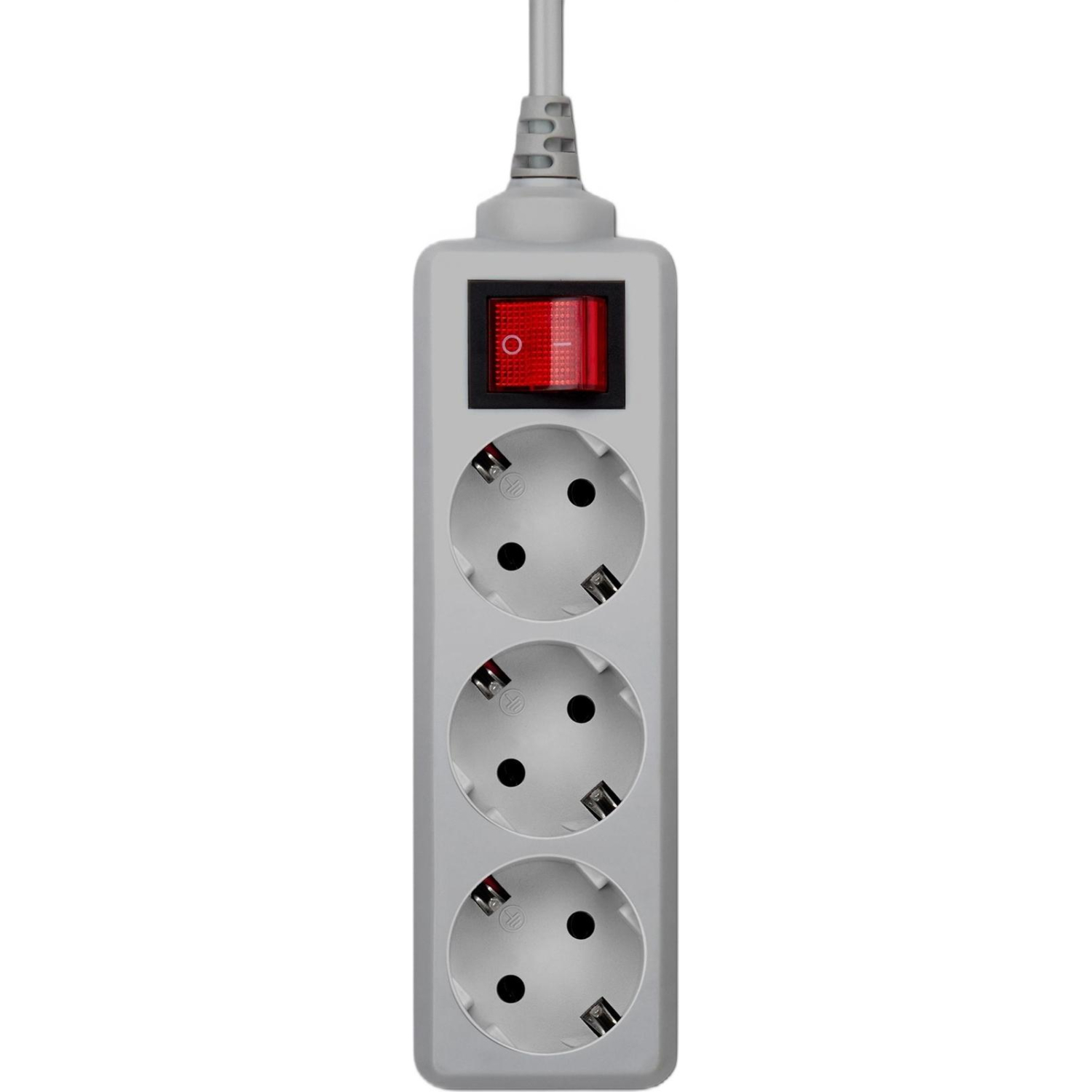 Сетевой фильтр Buro 300SL-1-G 1м (3 розетки) серый (пакет ПЭ) - фото 2