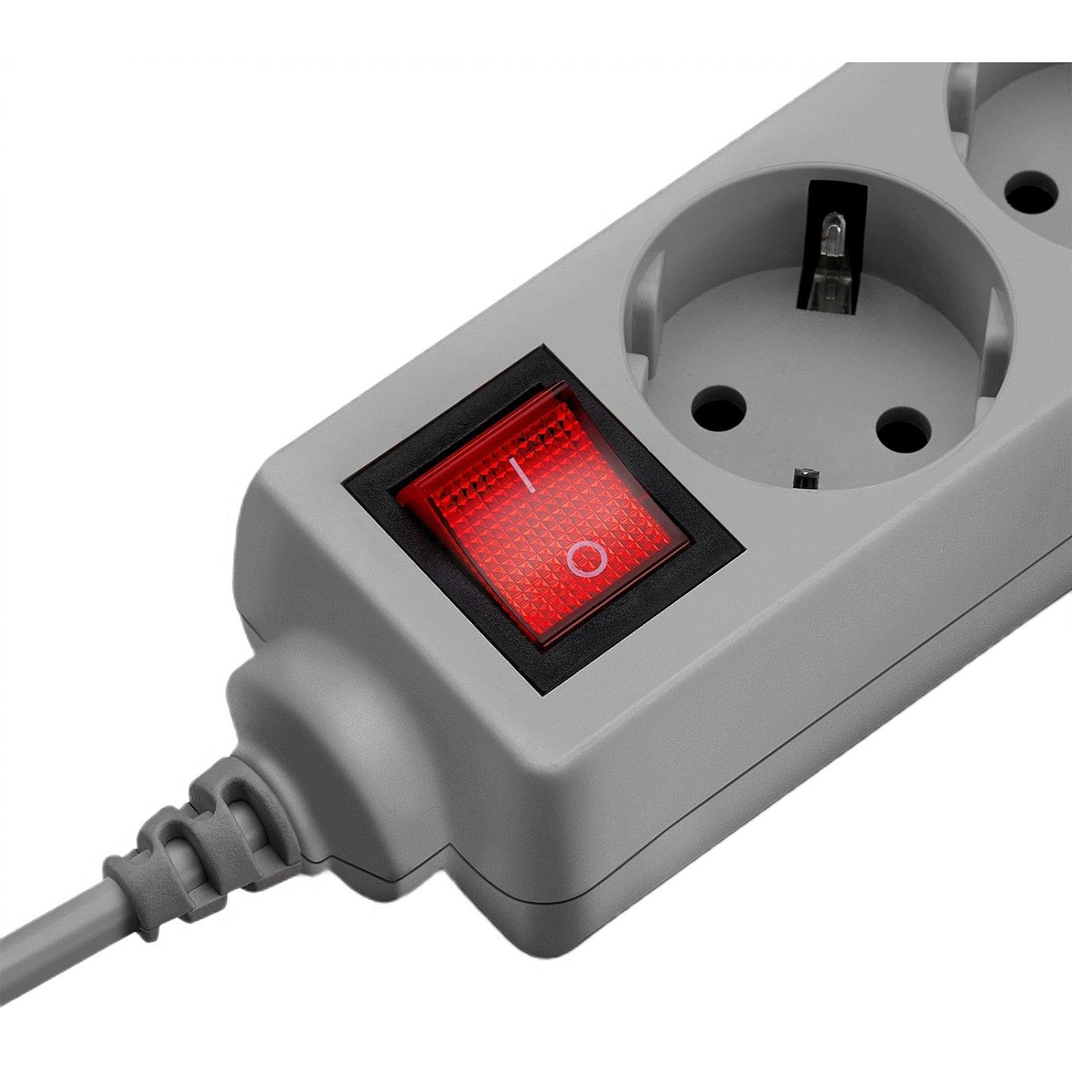 Сетевой фильтр Buro 300SL-1-G 1м (3 розетки) серый (пакет ПЭ) - фото 3