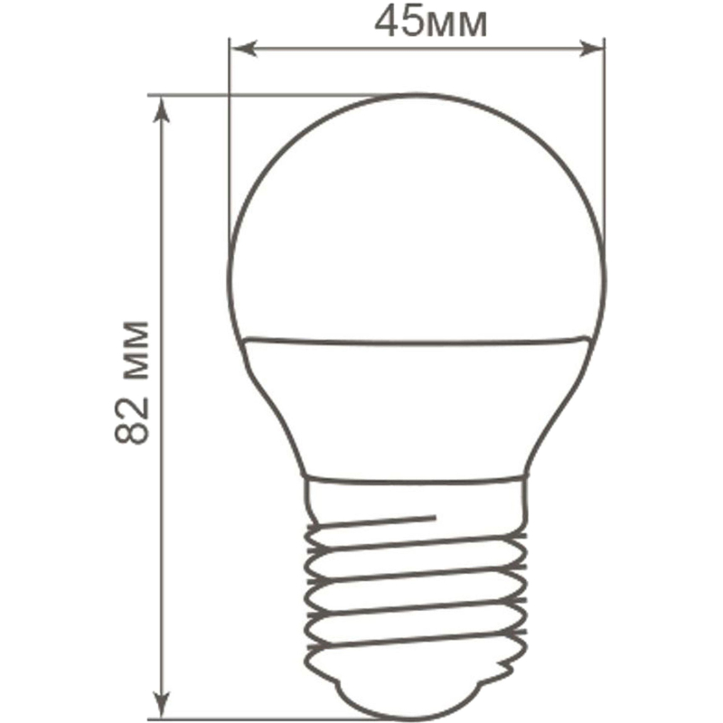 Лампа светодиодная Feron LB-38 Шарик E27 5W 175-265V 2700K(25404) - фото 3