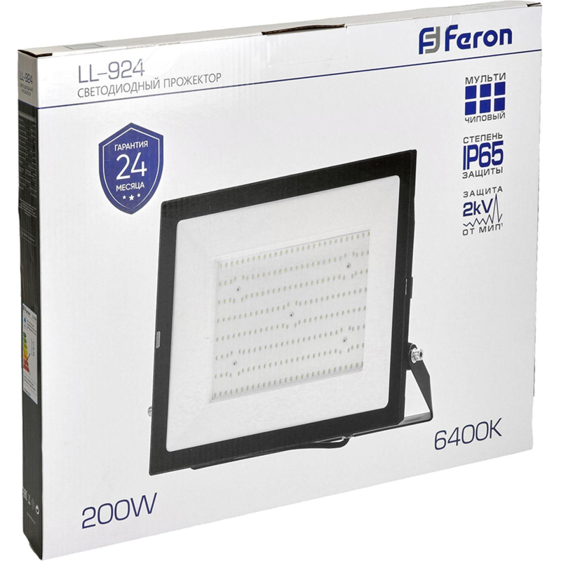 Прожектор светодиодный Feron LL-924 IP65 200W 6400K (29499) - фото 8