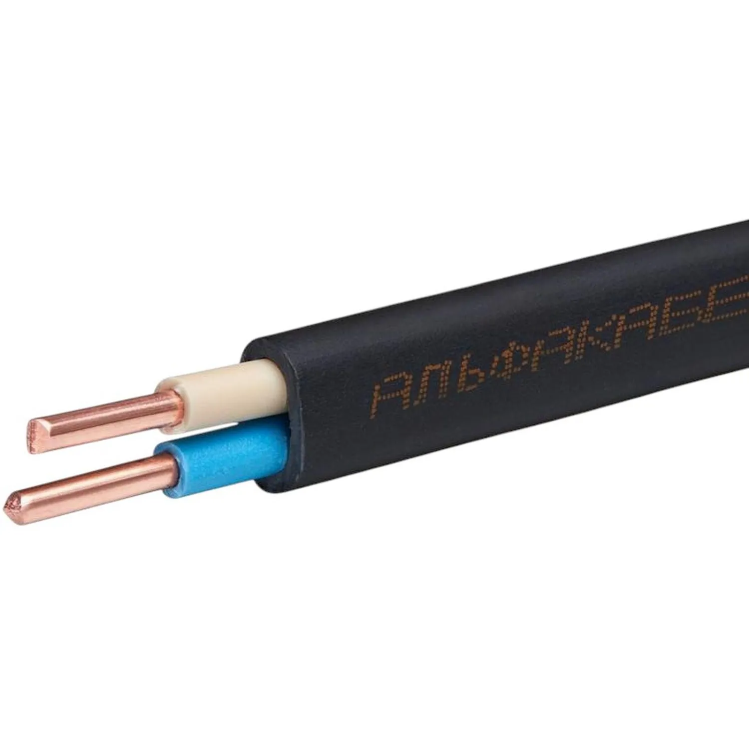 Кабель ВВГ-Пнг(А) 2х1.5 ОК(N) 0.66кВ(бухта 10м)(шт) АЛЬФАКАБЕЛЬ 45994/05076 - фото 2