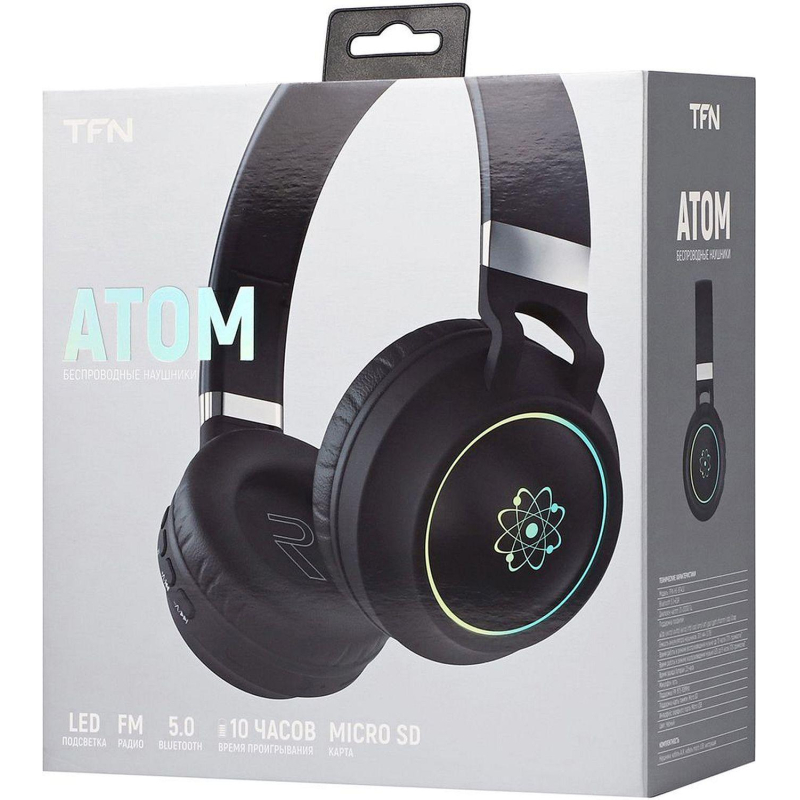 Наушники TFN Atom black (TFN-HS-BT400BK) - фото 6