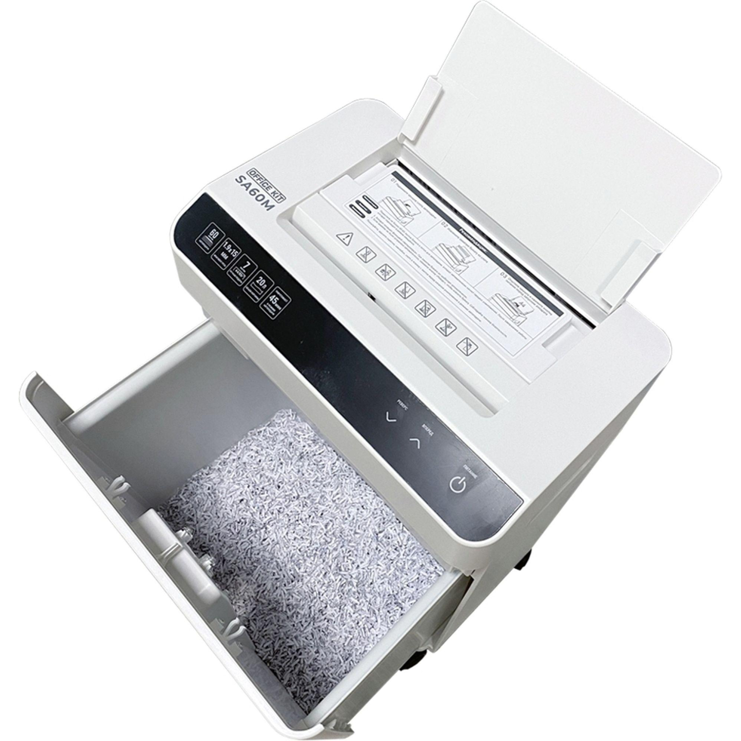 Шредер (уничтожитель) Office Kit SA60M 1,9x15 5ур.секр,9лист,20л - фото 10