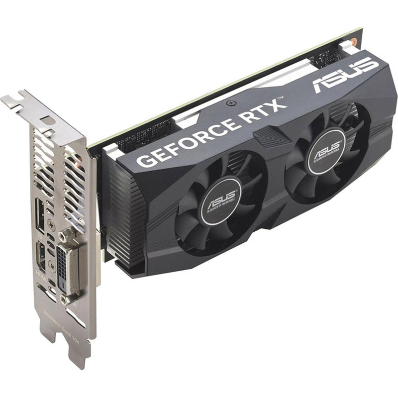 Видеокарта ASUS RTX3050-O6G-LP-BRK RTX3050,DVI,HDMI,DP,6G,D6 - фото 3