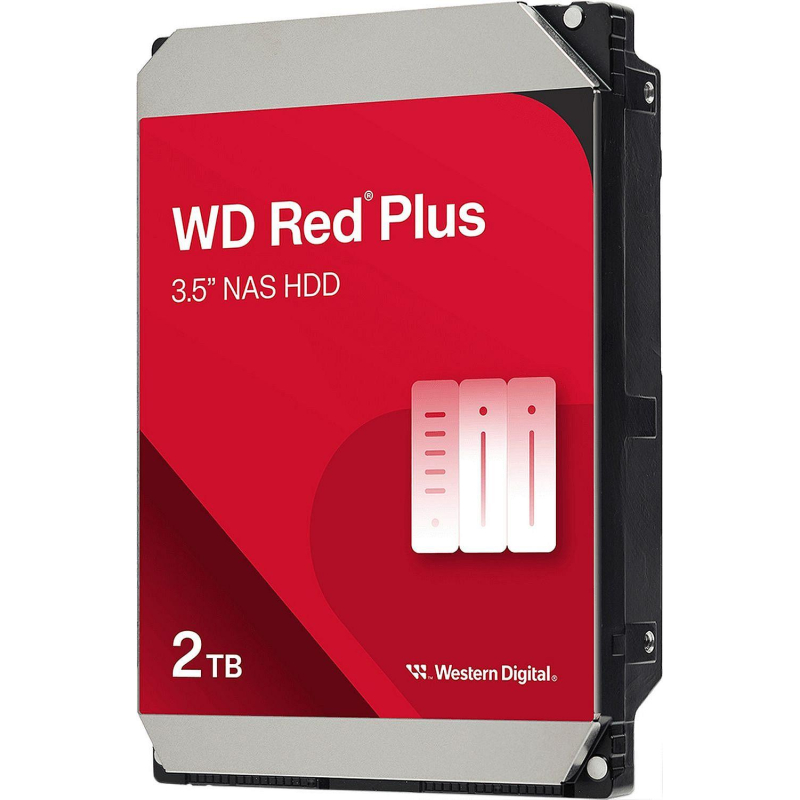 Жесткий диск Western Digital Red Plus 2TB, SATA, 5400rpm, 64МB(WD20EFPX) - фото 3