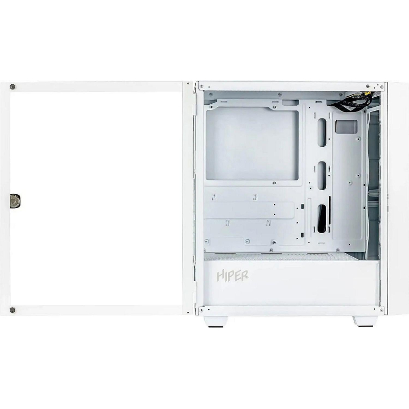 Корпус Hiper DW-1 белый без БП ATX 8x120mm 4x140mm 2x200mm 2xUSB2.0 - фото 5