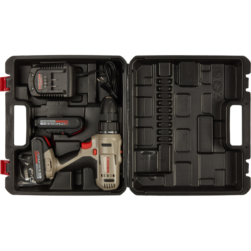 Дрель-шуруповерт аккумуляторная CROWN CT21056L-2 BMC - фото 11
