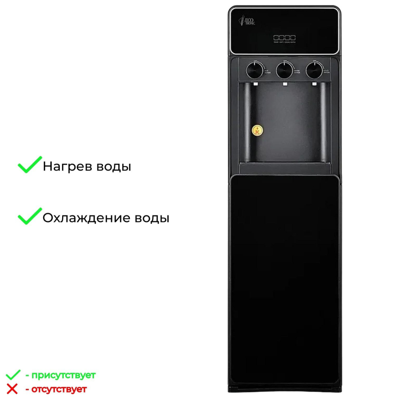 Кулер Ecotronic K42-LXE black, напольный - фото 12