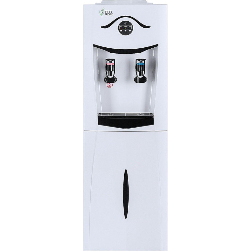 Кулер Ecotronic K21-LF white-black с холодильником, напольный - фото 1