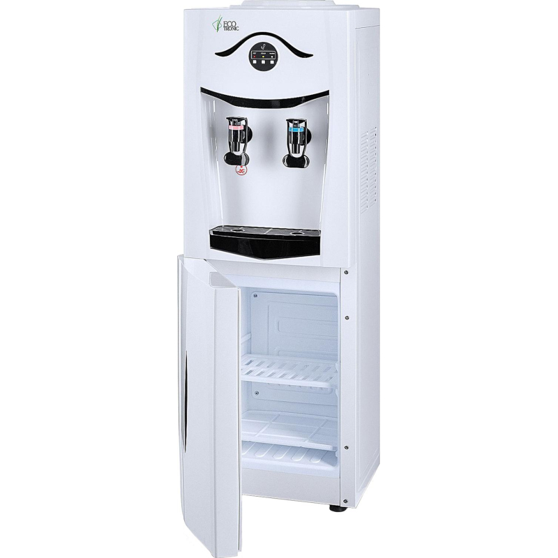 Кулер Ecotronic K21-LF white-black с холодильником, напольный - фото 5