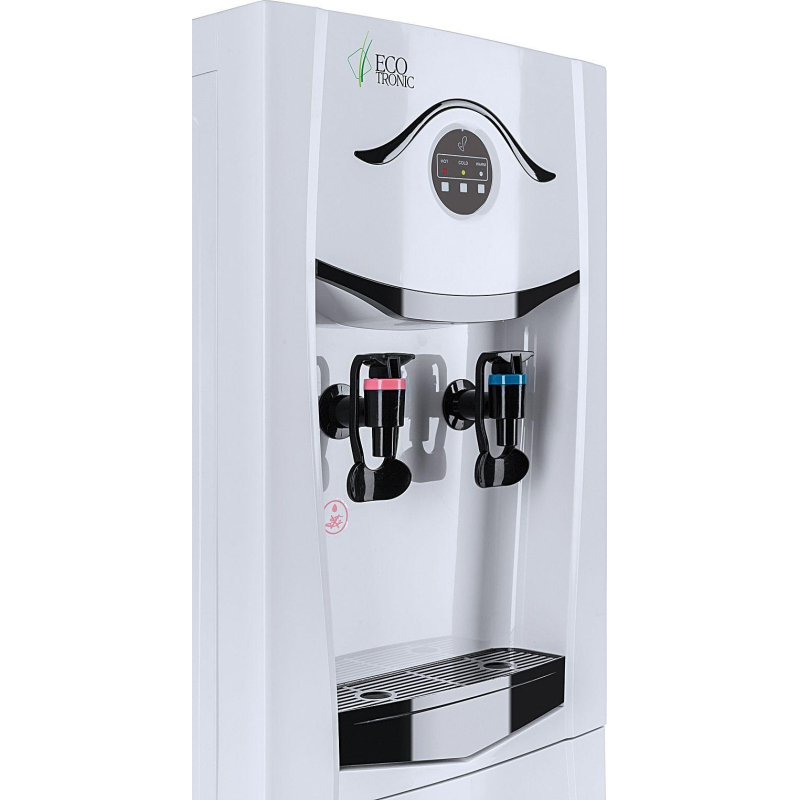 Кулер Ecotronic K21-LF white-black с холодильником, напольный - фото 7