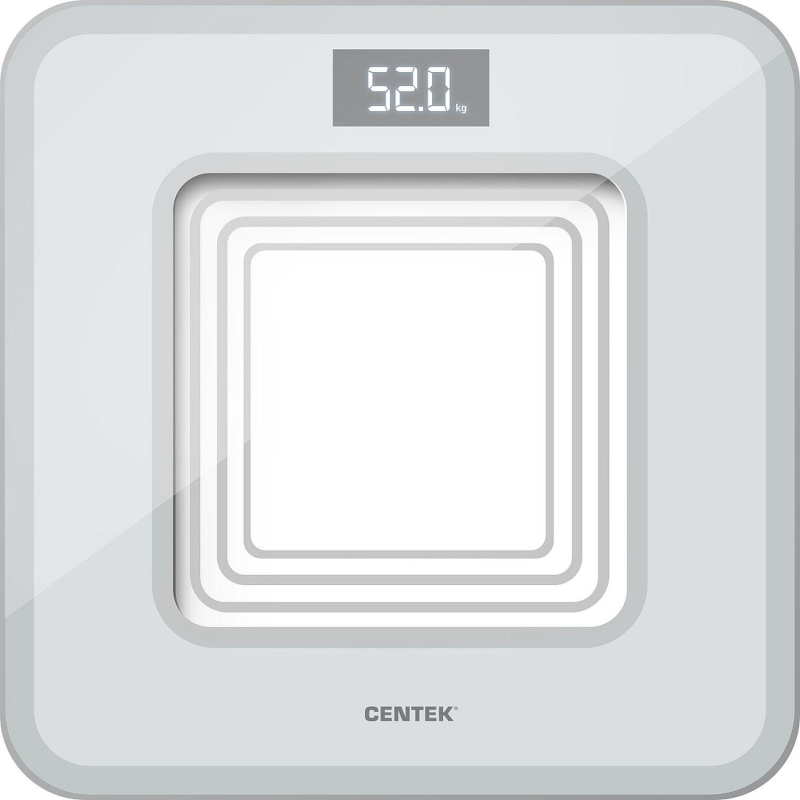 Весы Centek CT-2443 LCD GRAY, напольные,электронные шаг 0,1кг, LCD, 28х28см - фото 1
