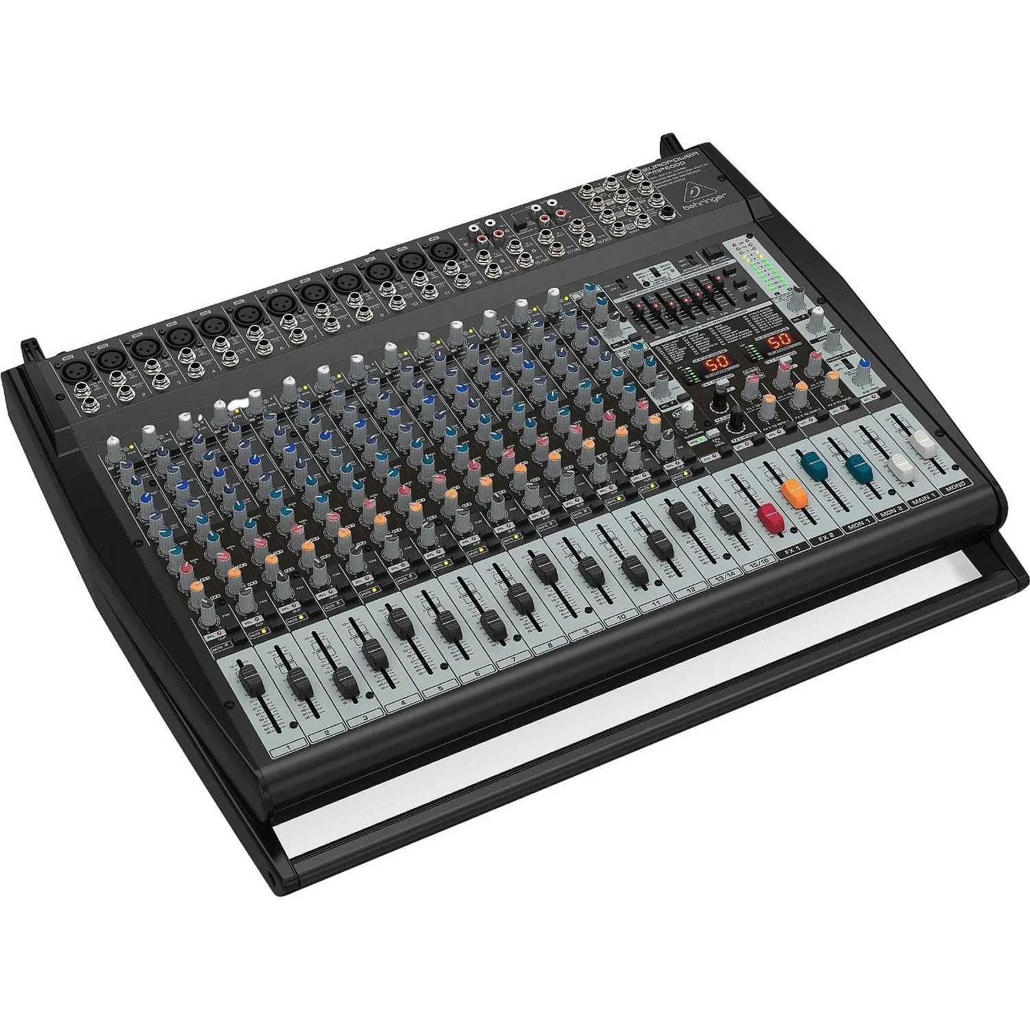 Микшер-усилитель Behringer PMP6000, 12 моновх., 4 стереовх, 2 х 600Вт/ 4Ом - фото 2