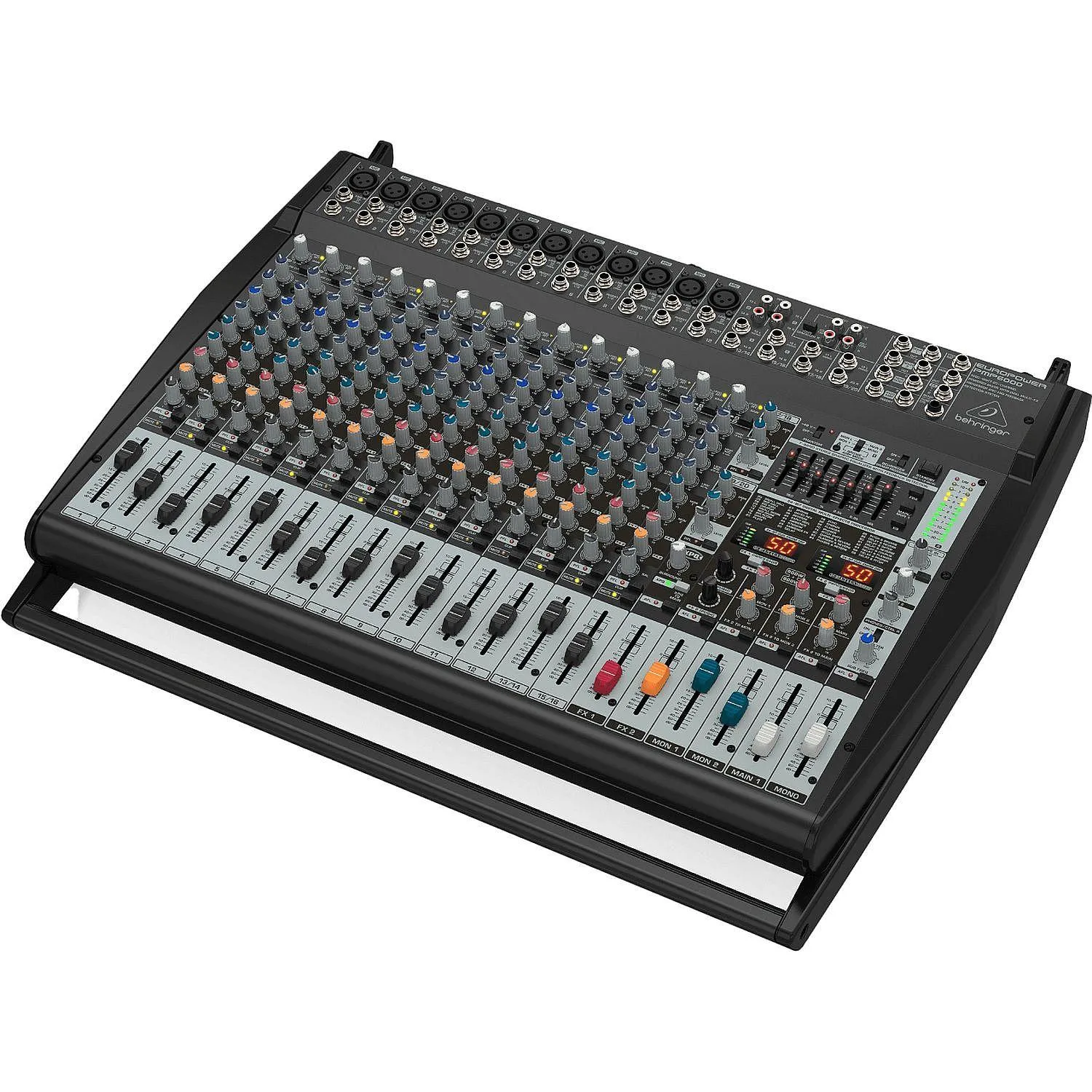 Микшер-усилитель Behringer PMP6000, 12 моновх., 4 стереовх, 2 х 600Вт/ 4Ом - фото 3