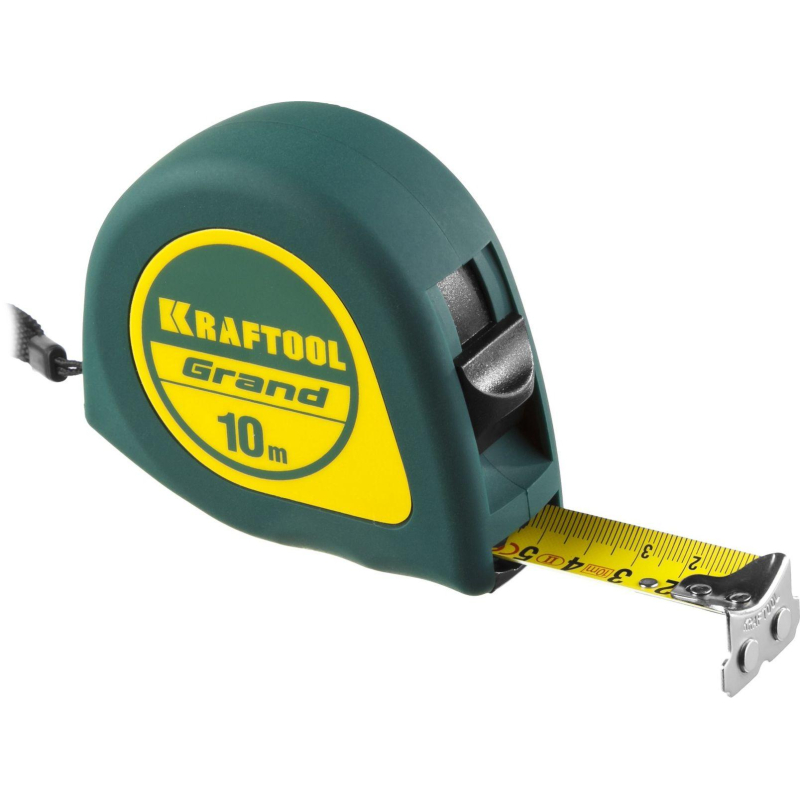 Рулетка KRAFTOOL  Grand, 10 м х 25 мм, (34022-10-25) - фото 1