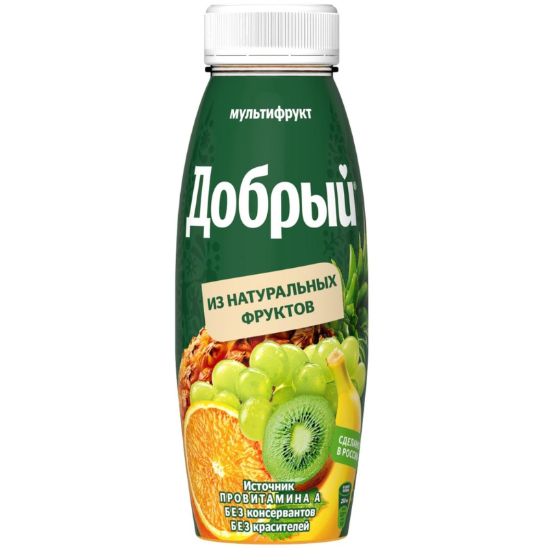Нектар Добрый Мультифруктовый пэт 0,3л - фото 1