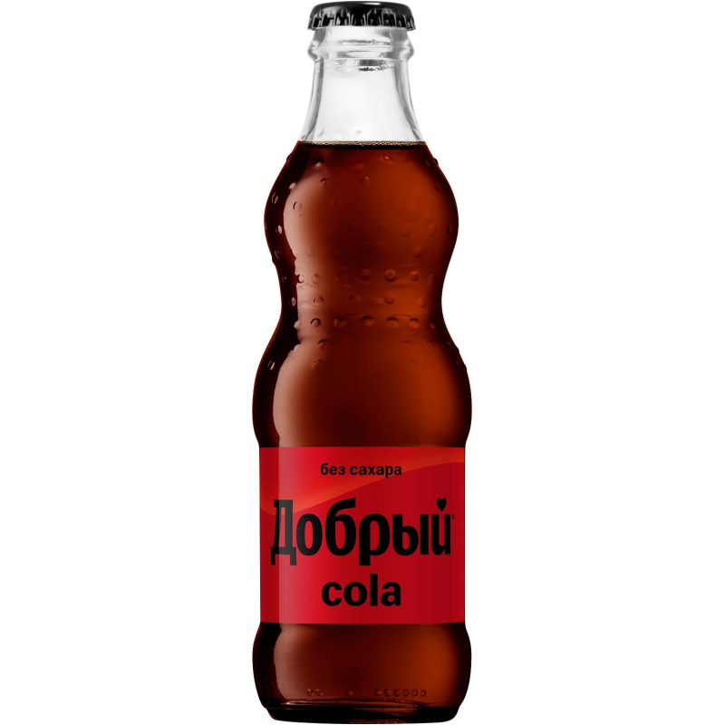 Напиток Добрый Cola Zero б/а сильногаз. ароматизированный 0,25л - фото 1