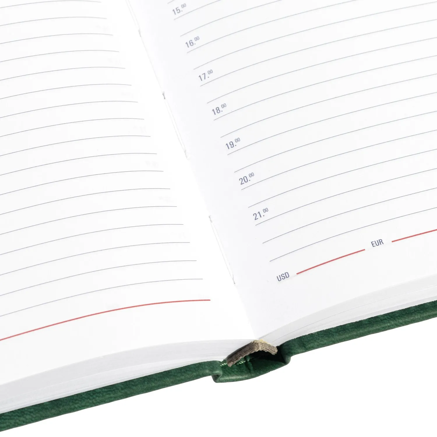 Ежедневник недатированный зелёный,А5,143х210мм,176л,ATTACHE Сиам - фото 21