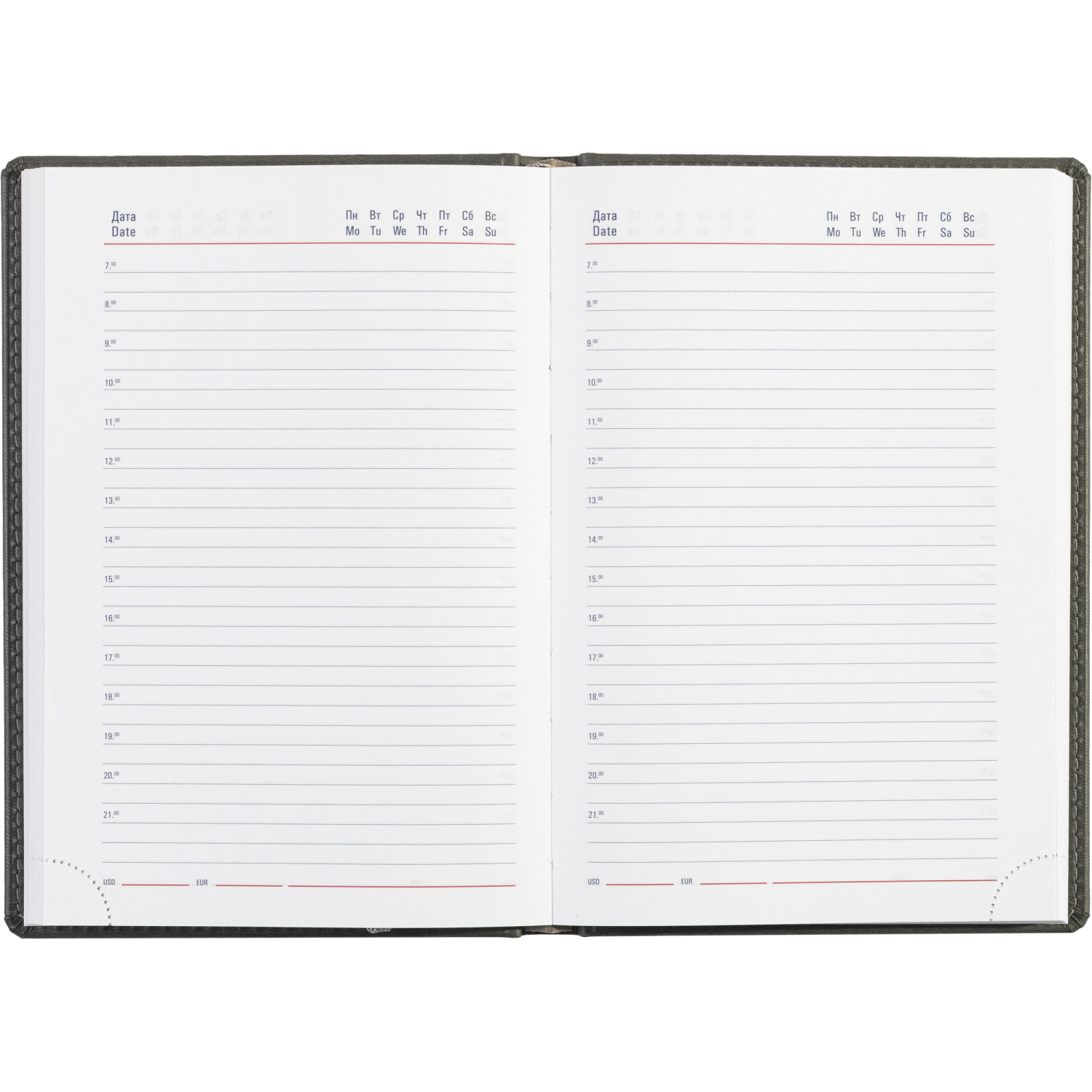 Ежедневник недатированный серый,А5,143х210мм,176л,ATTACHE Сиам - фото 15