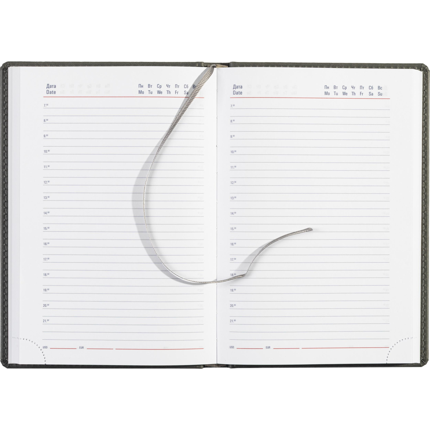 Ежедневник недатированный серый,А5,143х210мм,176л,ATTACHE Сиам - фото 16