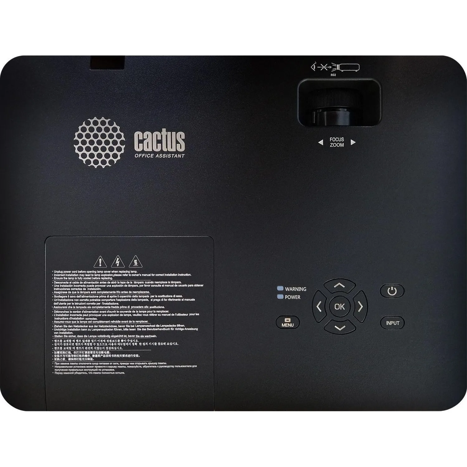 Проектор Cactus CS-S2.B 3LCD 40000Lm LS 4000Lm ANSI 15000:1 (10000час) - фото 3