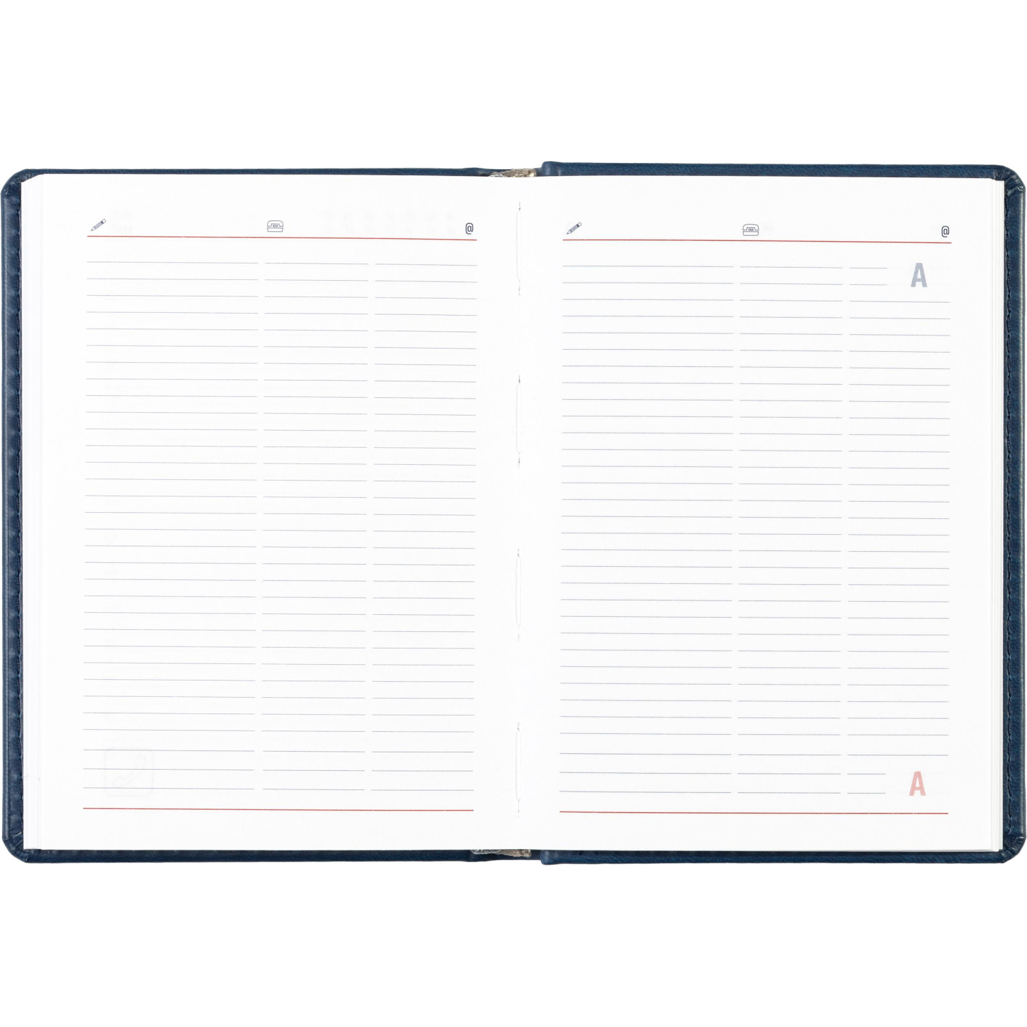 Ежедневник недатированный синий,А6,110х155мм,176л,ATTACHE Сиам - фото 18