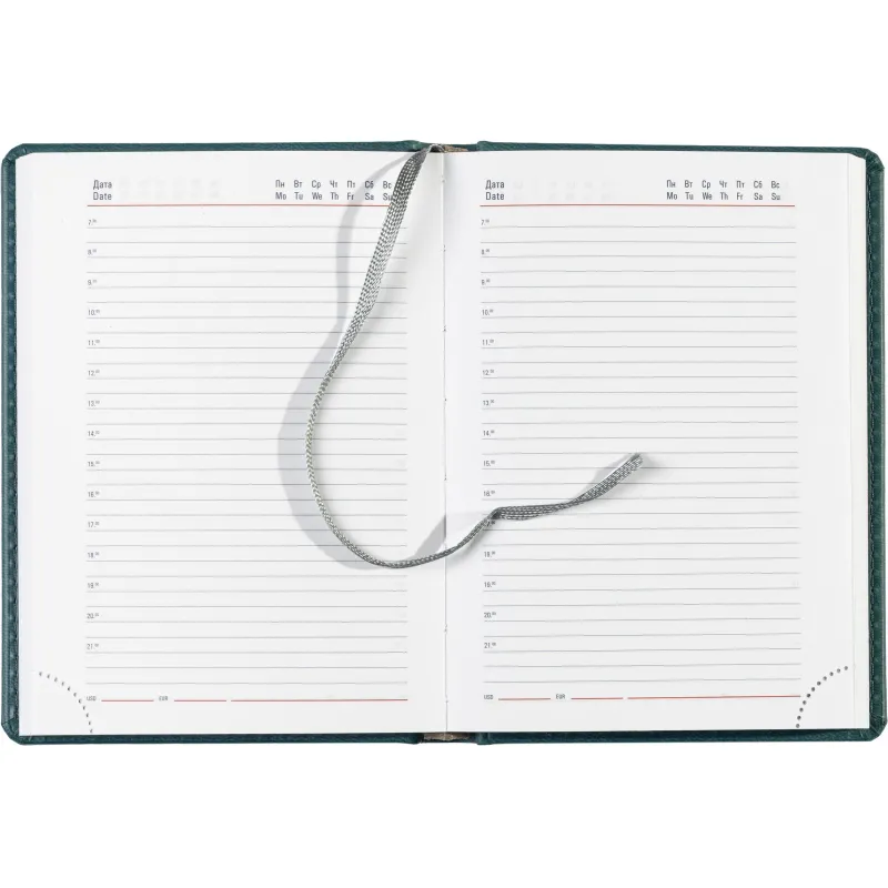 Ежедневник недатированный бирюзовый,А6,110х155мм,176л,ATTACHE Сиам - фото 17