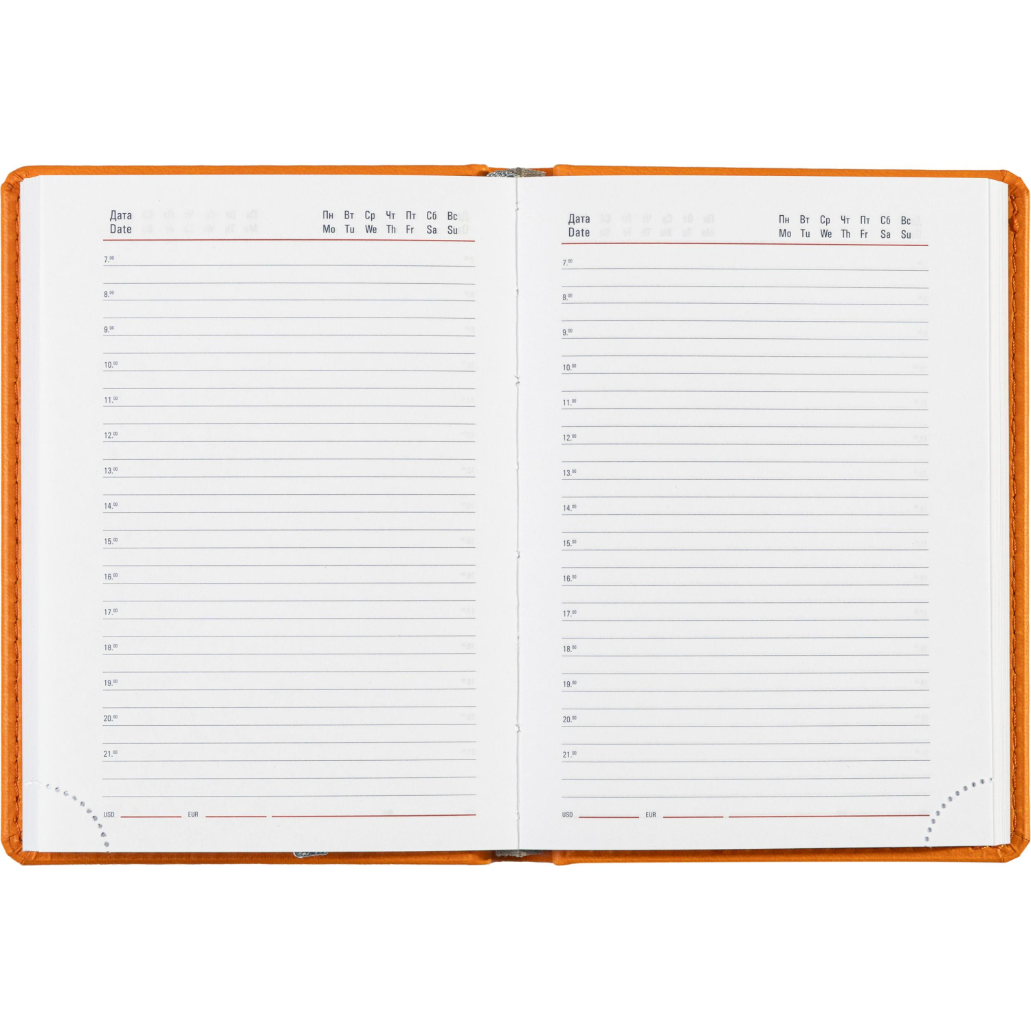 Ежедневник недатированный оранжевый,А6,110х155мм,176л,ATTACHE Сиам - фото 16