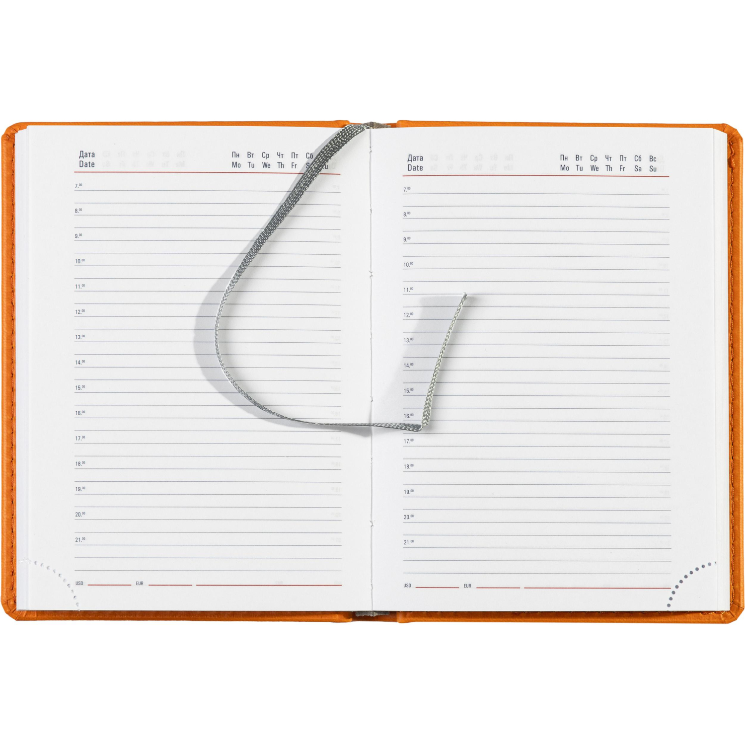 Ежедневник недатированный оранжевый,А6,110х155мм,176л,ATTACHE Сиам - фото 17