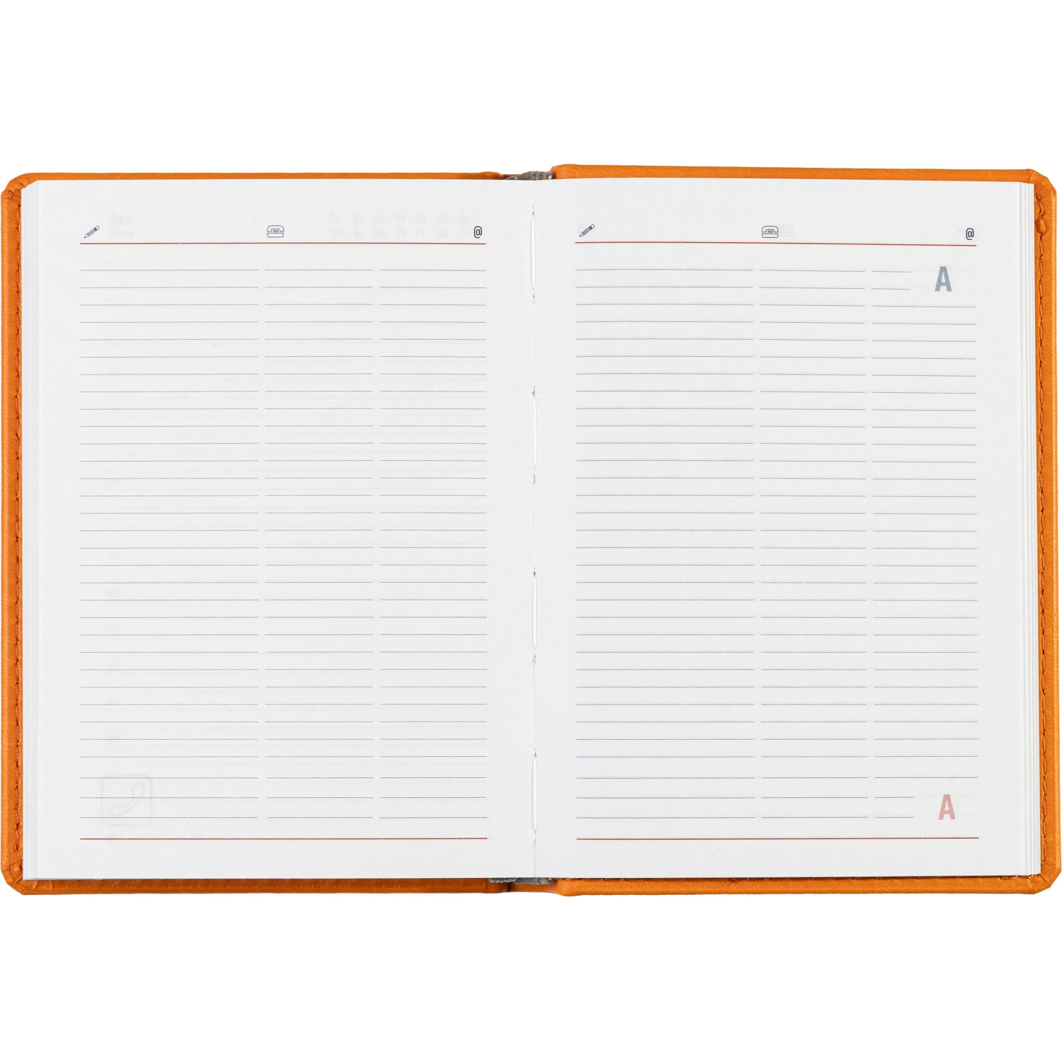 Ежедневник недатированный оранжевый,А6,110х155мм,176л,ATTACHE Сиам - фото 19
