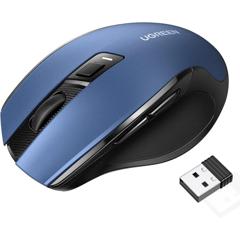 Мышь компьютерная UGREEN беспроводная MU006 (15064) Ergonomic 2.4G 4000DPI - фото 2